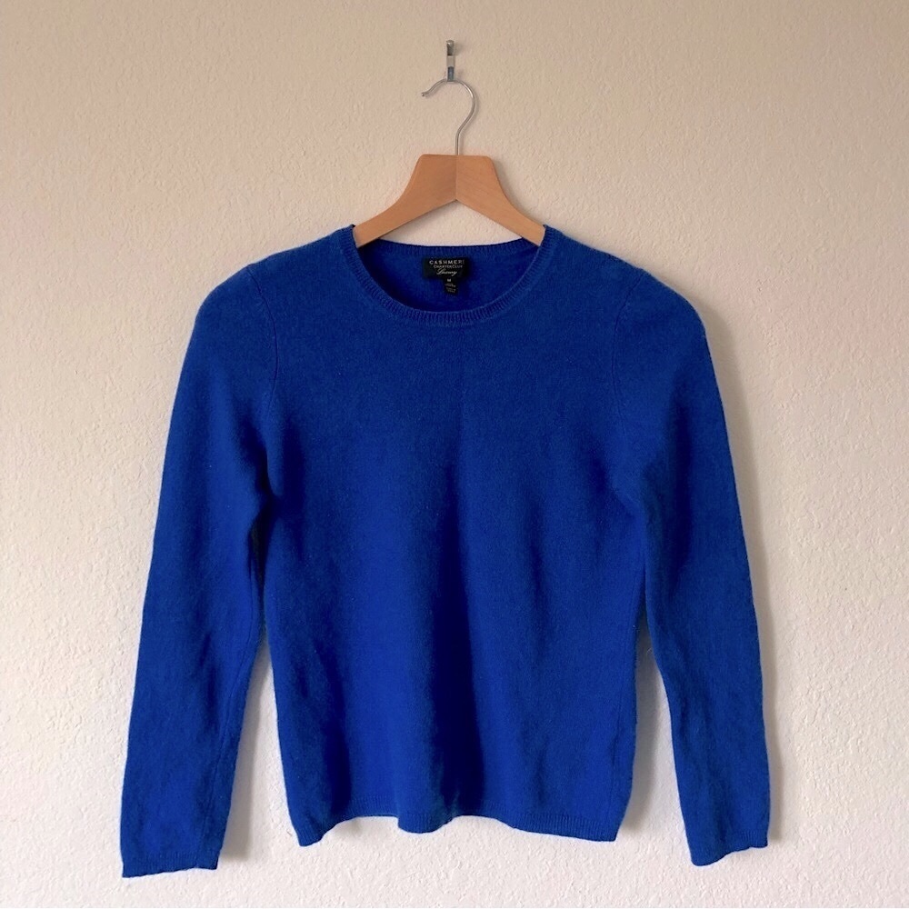 CHARTER CLUB Luxury Cashmere Royal Blue Sweater – Women’s M